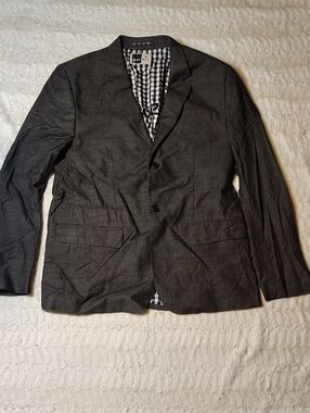 Howe Men's Charcoal Two-Button Blazer - Unbranded
